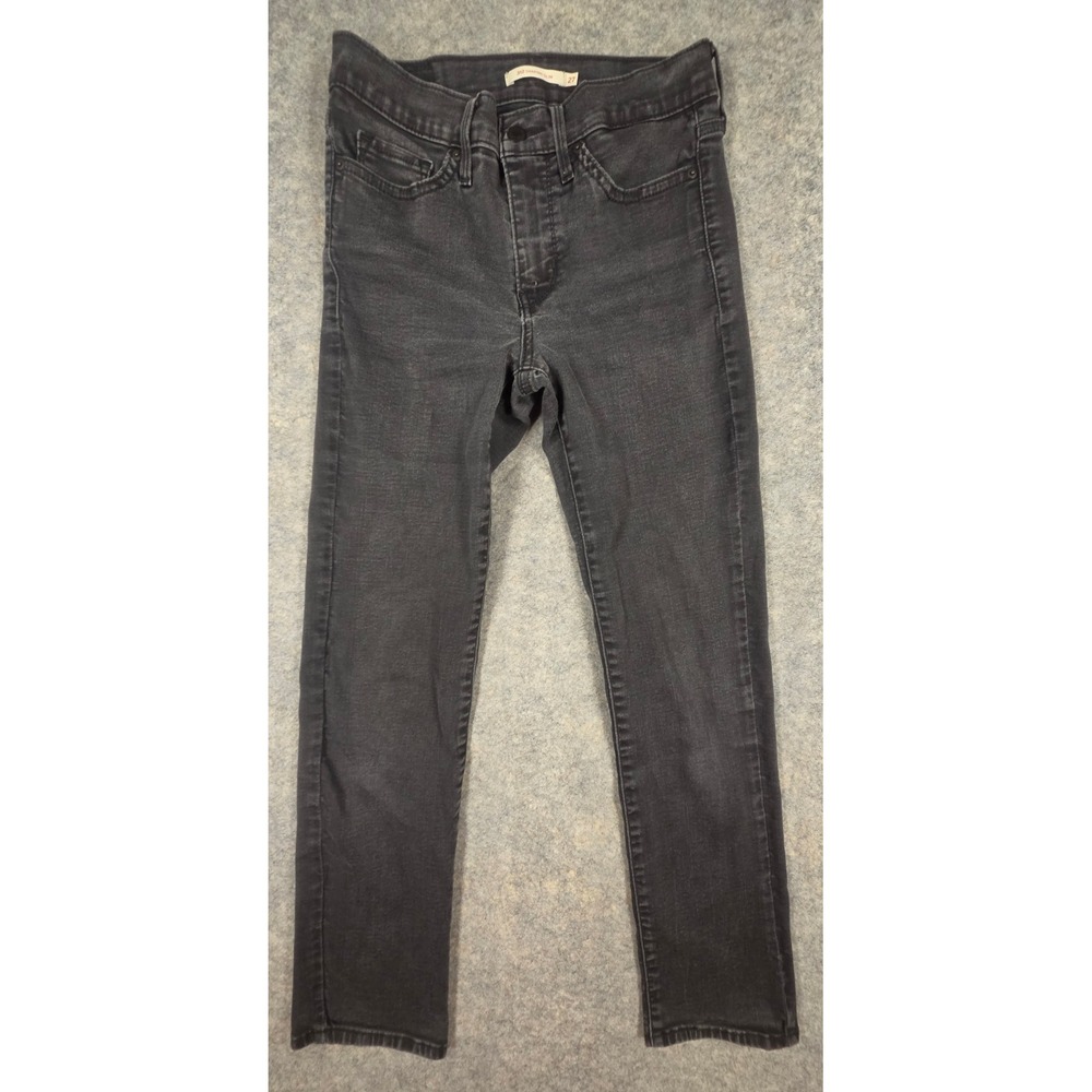 Levis 312 Shaping Slim Jeans Womens 27 Faded Black Mid Rise Stretch Denim